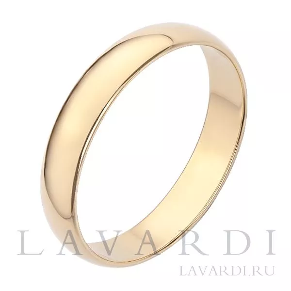 Классическое обручальное кольцо 4 мм 20.5 размер