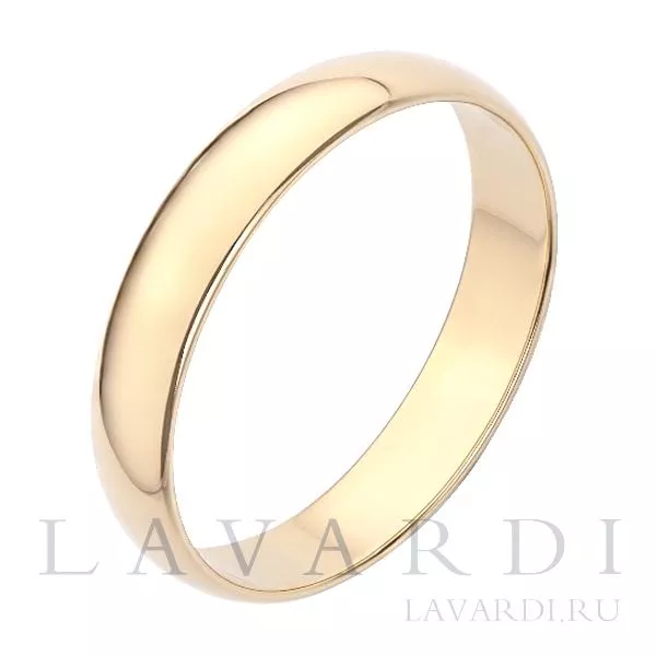 Классическое обручальное кольцо 4 мм 24.5 размер