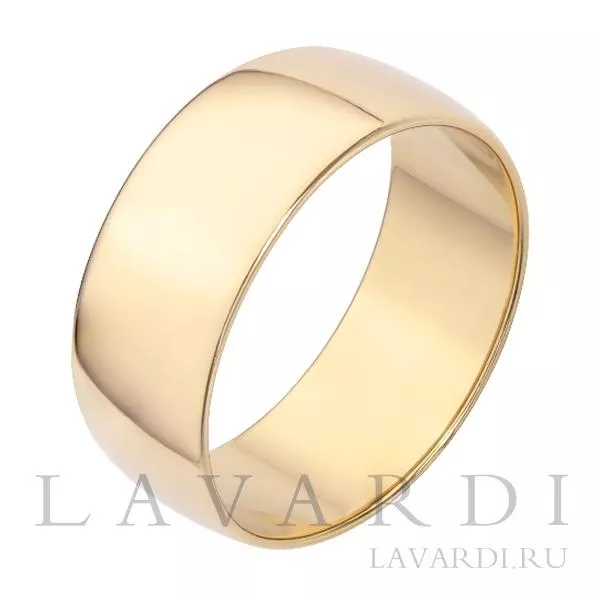 Классическое обручальное кольцо 8 мм 18 размер