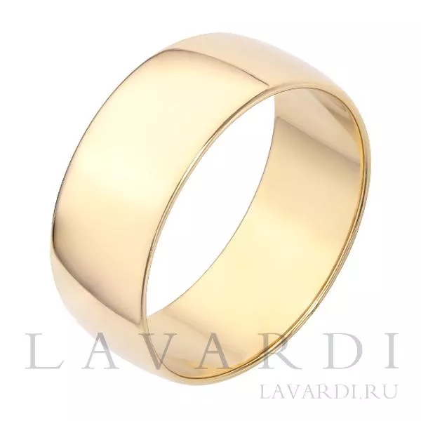 Классическое обручальное кольцо 8 мм 21.5 размер