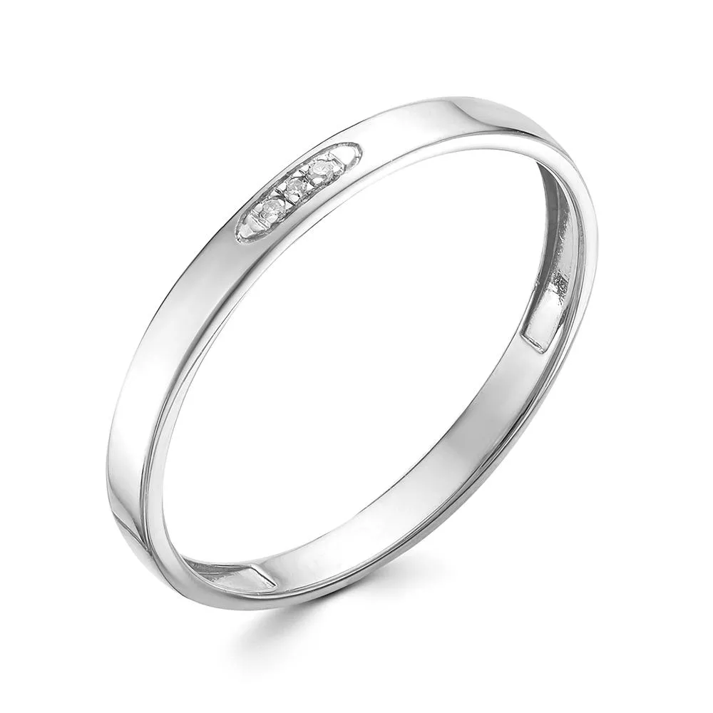 Кольцо из белого золота с бриллиантом V70322510100