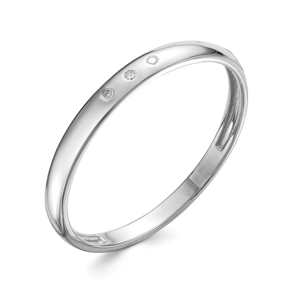 Кольцо из белого золота с бриллиантом V70342510100