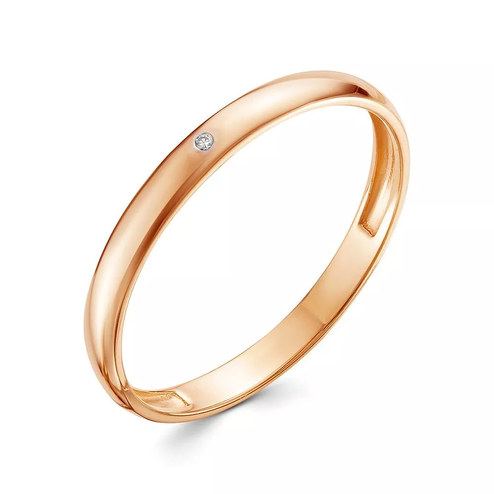 Обручальное кольцо с бриллиантом