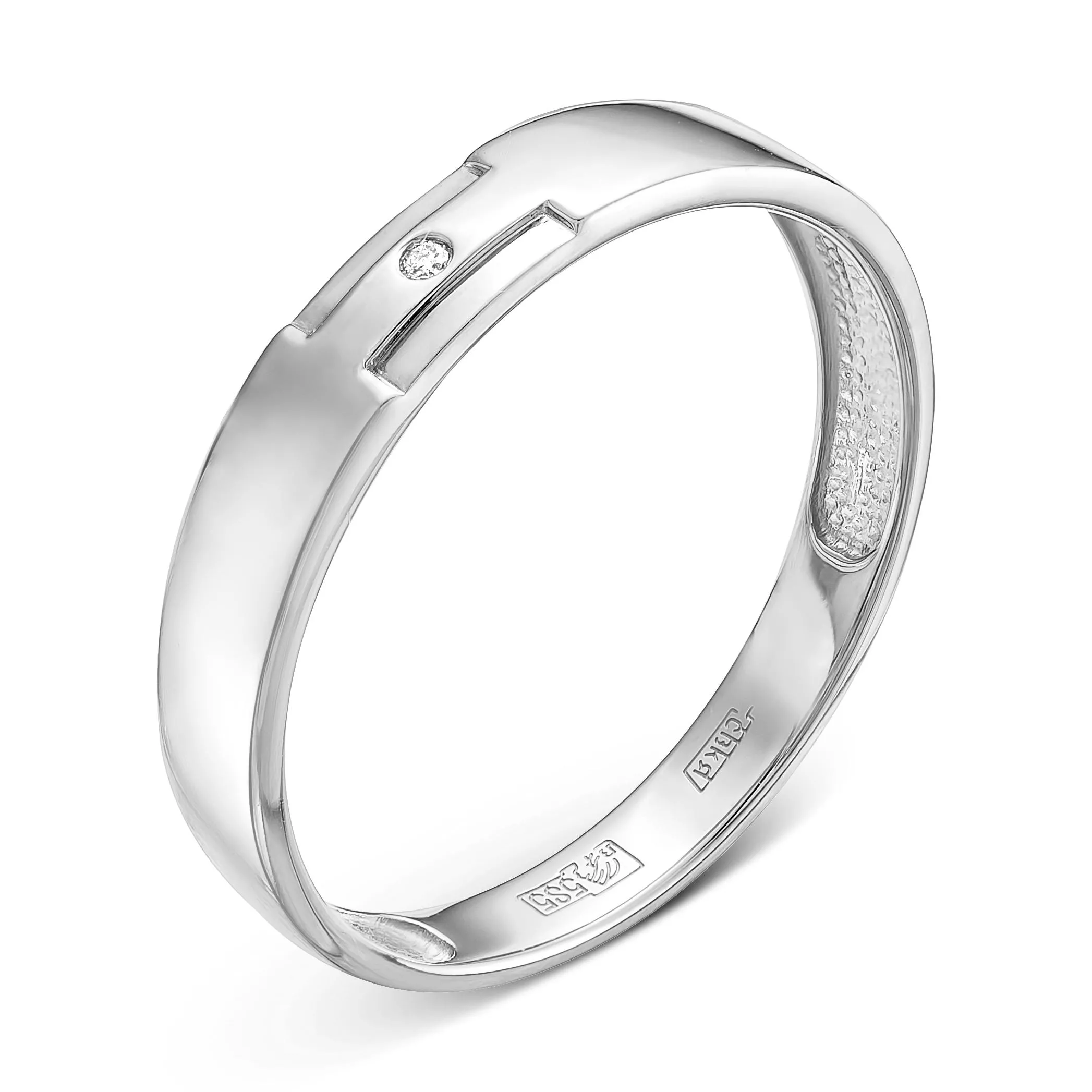 Кольцо из белого золота с бриллиантом V70162510000