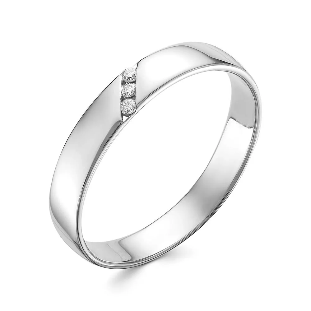 Кольцо из белого золота с бриллиантом V70362510000