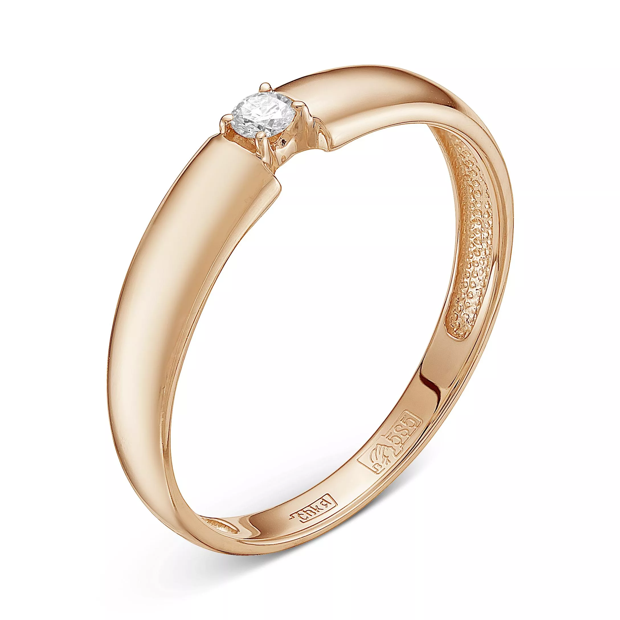 Кольцо из красного золота с бриллиантом V70011500000