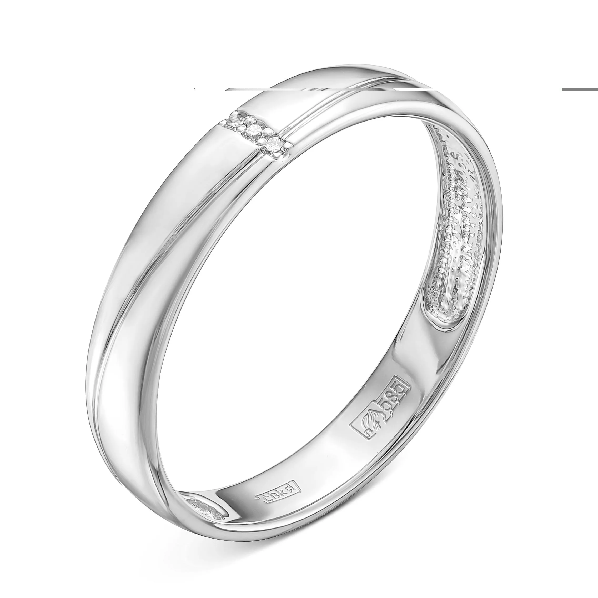 Кольцо из белого золота с бриллиантом V70042510000