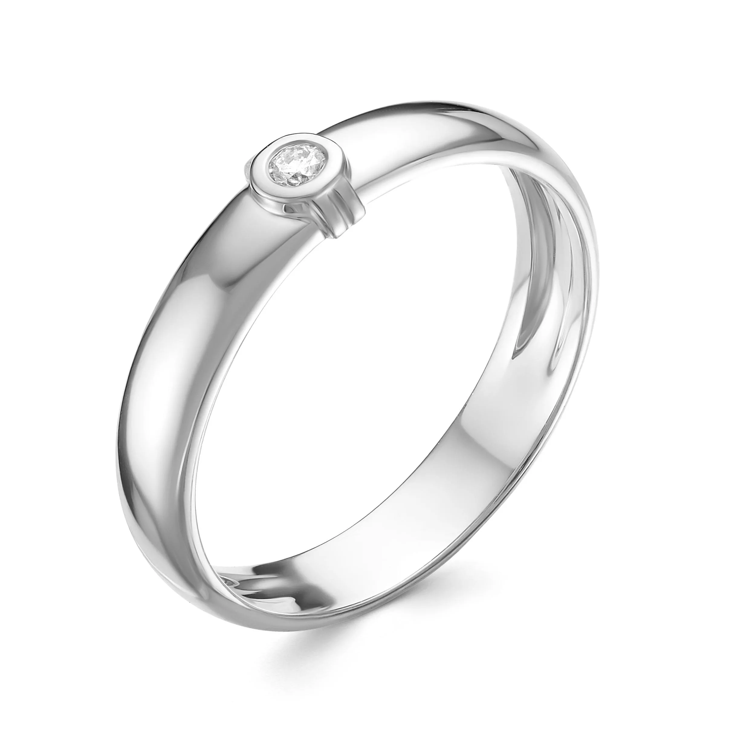 Кольцо из белого золота с бриллиантом V70512510000