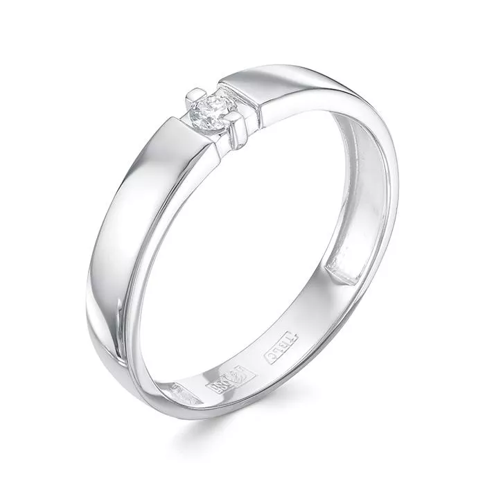 Кольцо из белого золота с бриллиантом V70422510000