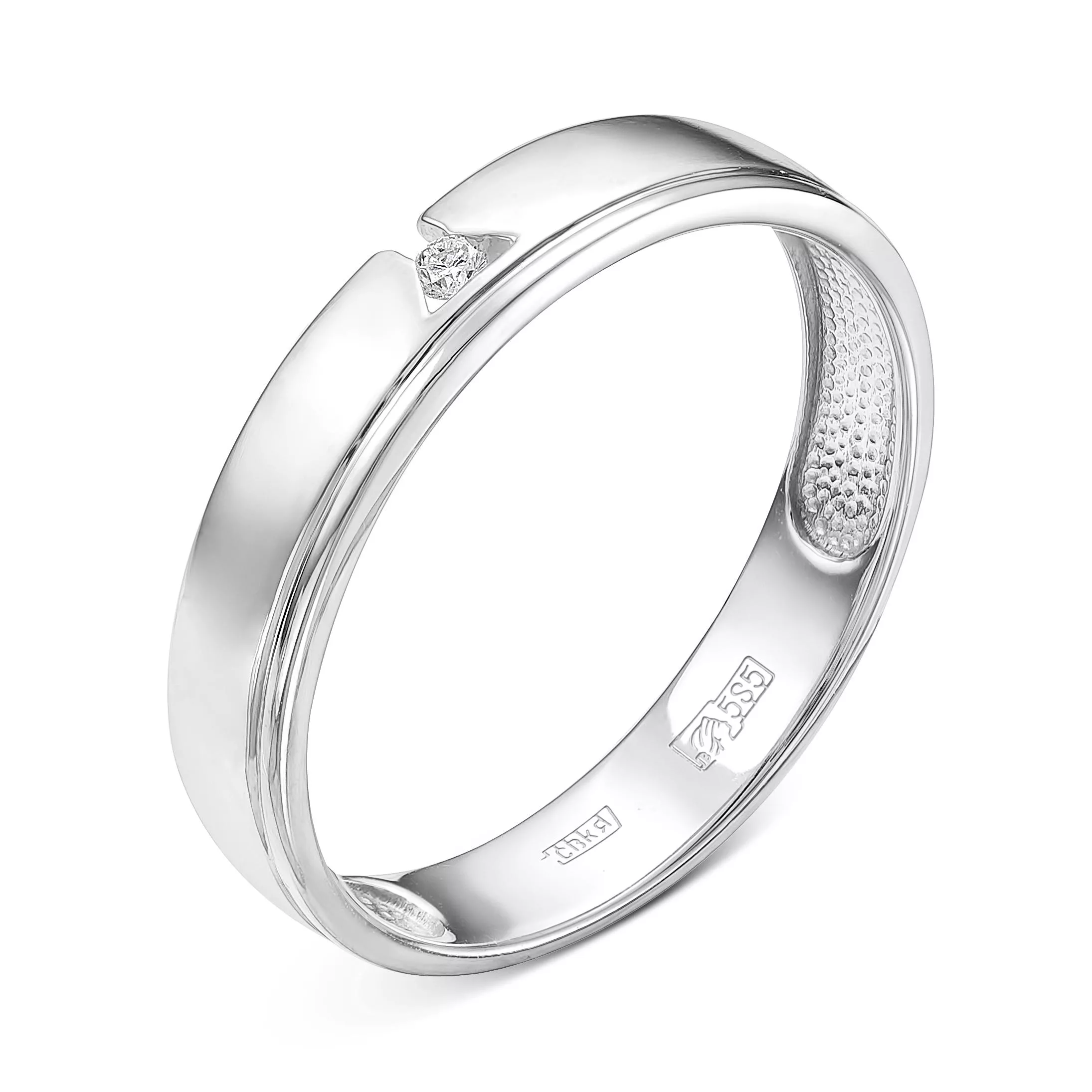 Кольцо из белого золота с бриллиантом V70142510000