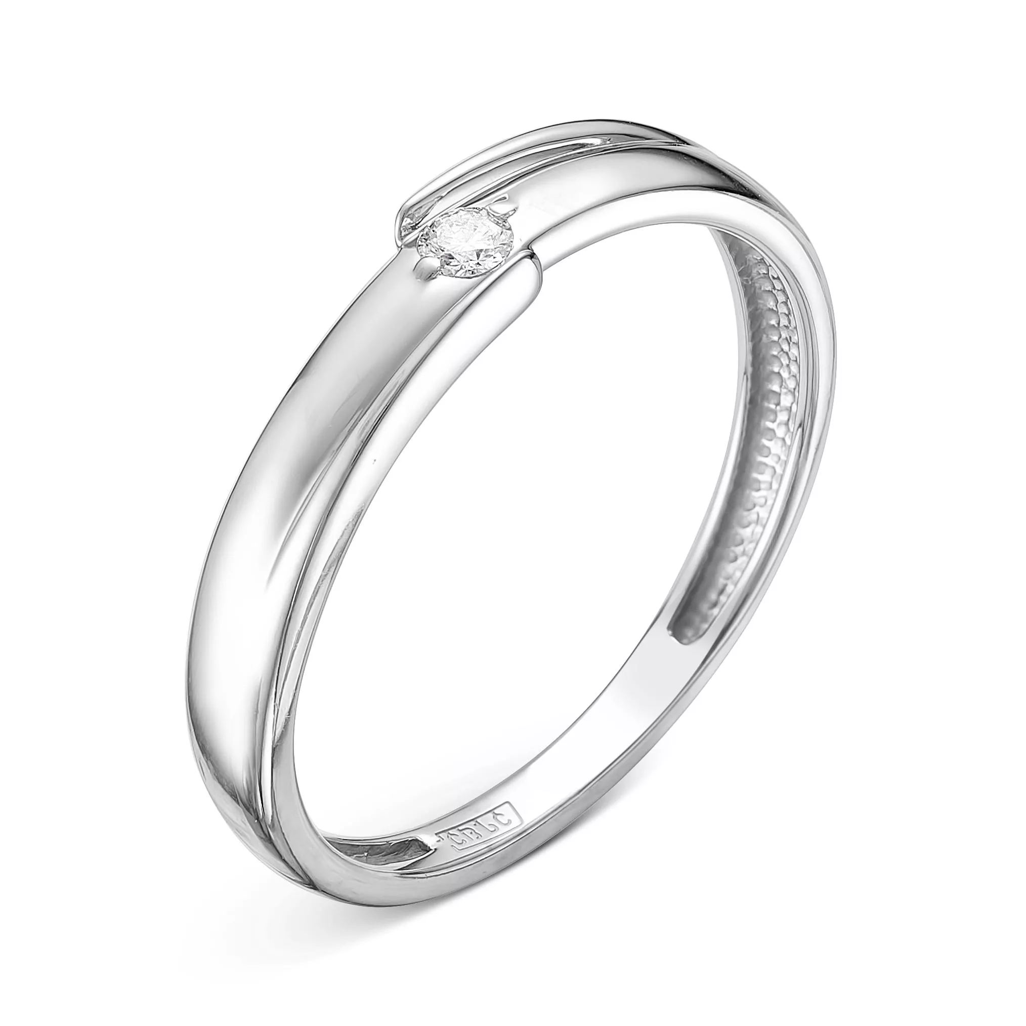 Кольцо из белого золота с бриллиантом V10612510000