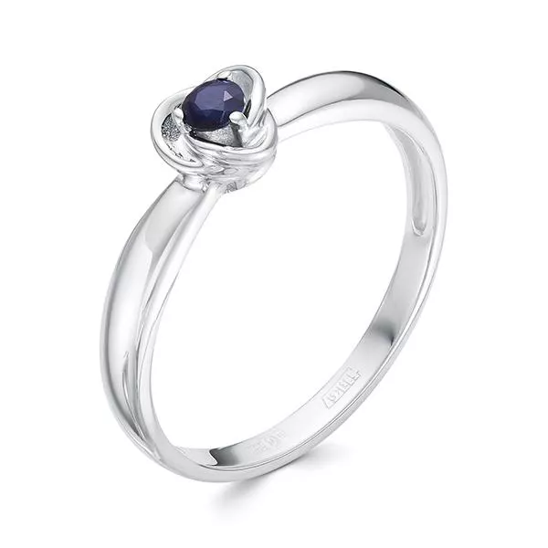 Кольцо из белого золота с сапфиром V14362511000