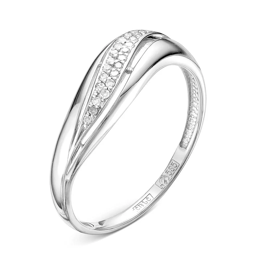 Кольцо из белого золота с бриллиантом V10432510100