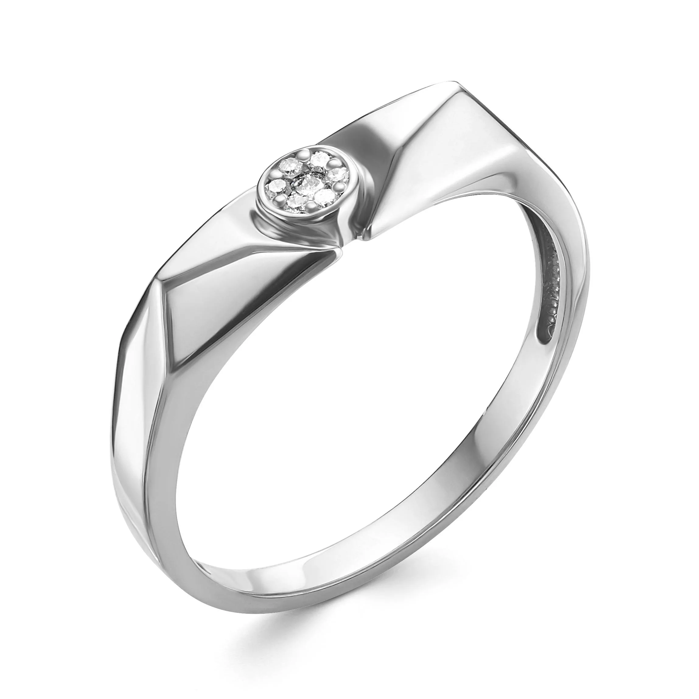 Кольцо из белого золота с бриллиантом V17132514600