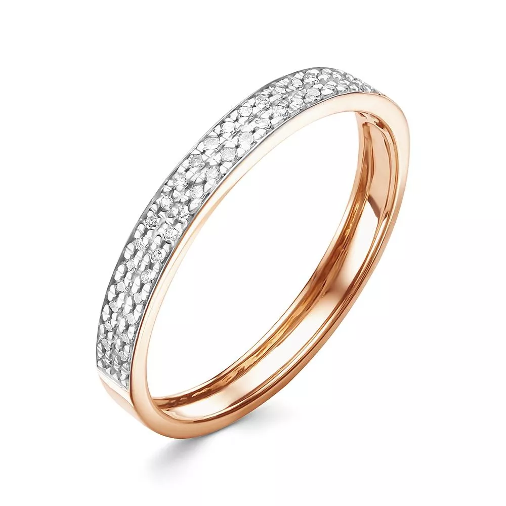 Кольцо из красного золота с бриллиантом V10681510100