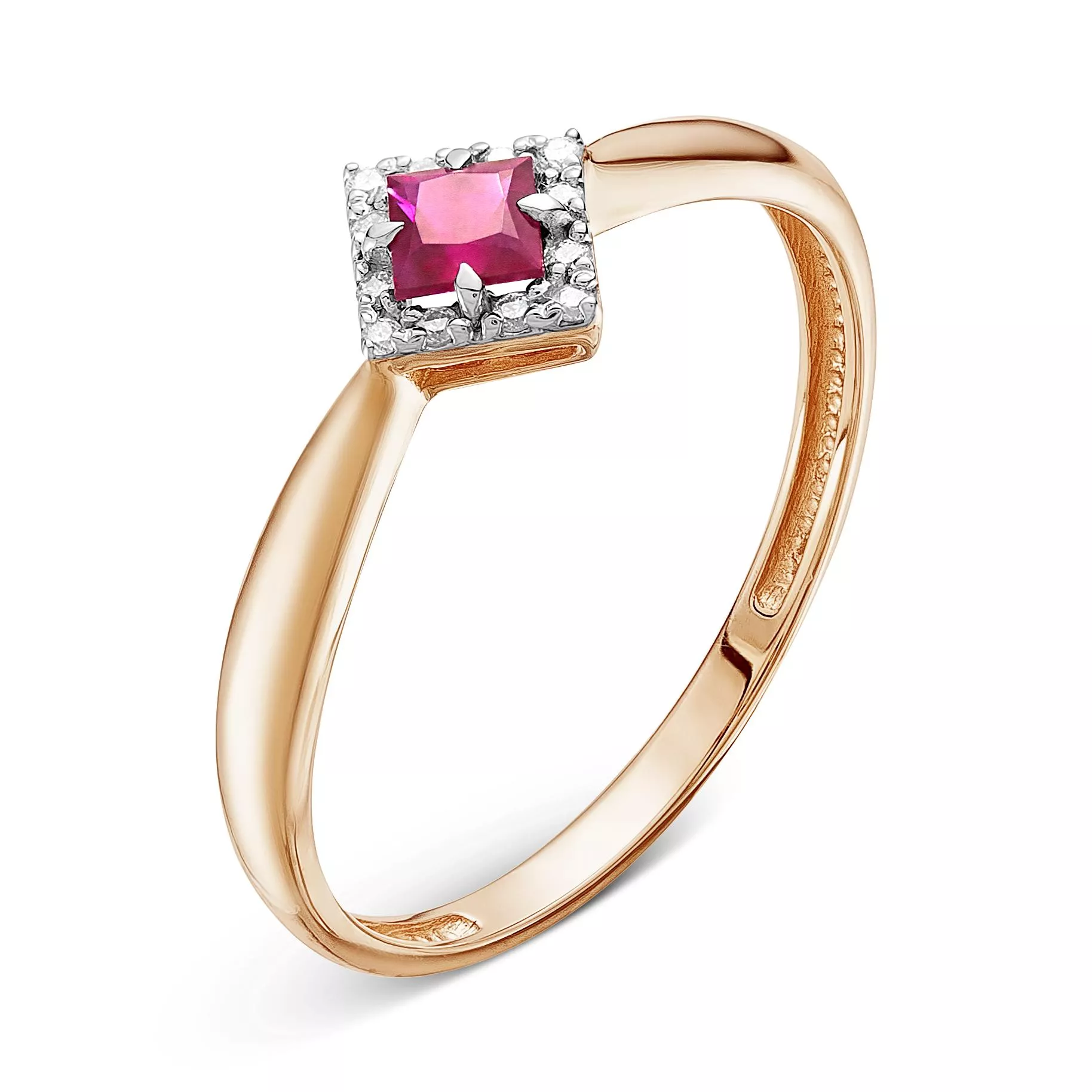 Кольцо из красного золота с рубином V10261510500