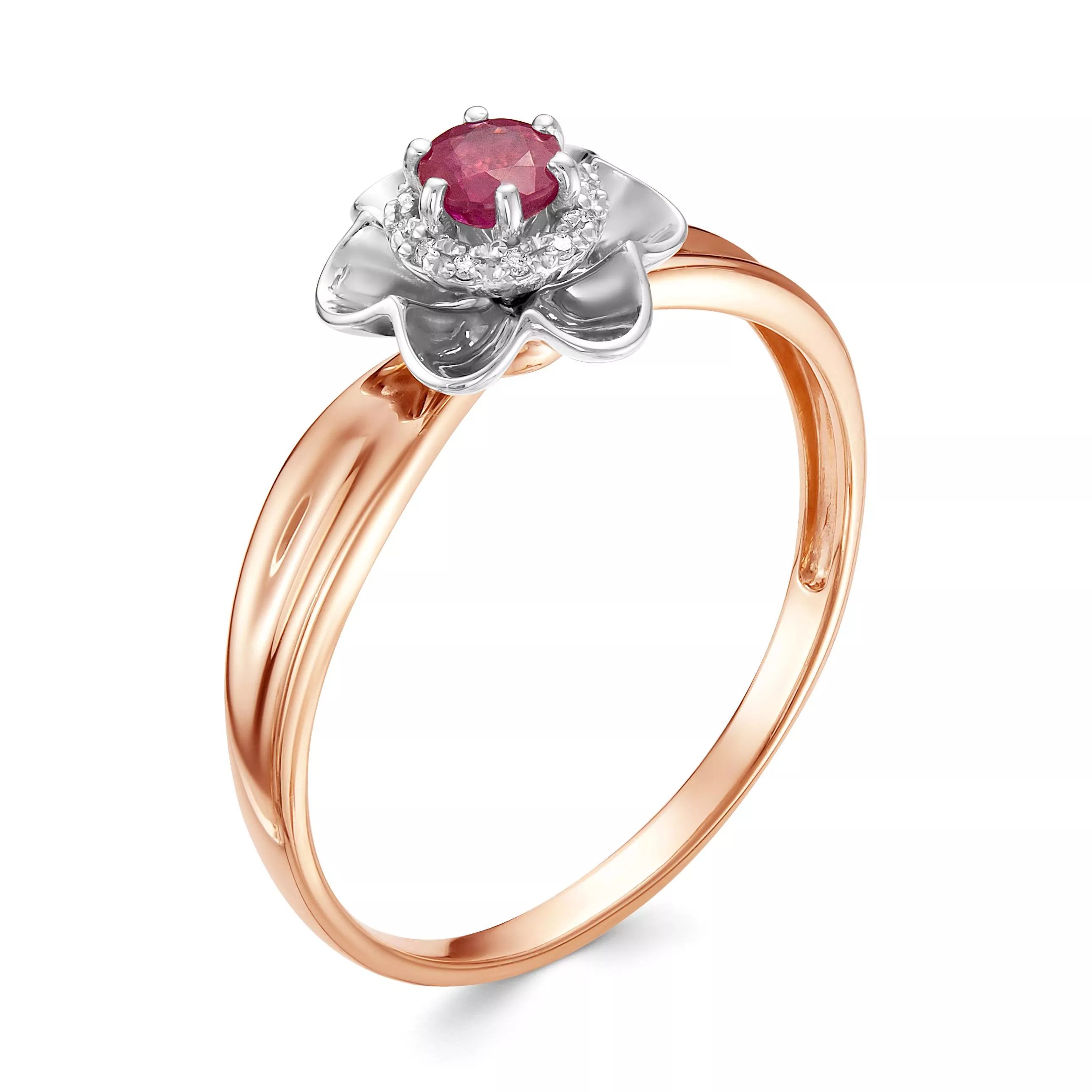 Кольцо из красного золота с рубином V15681510500