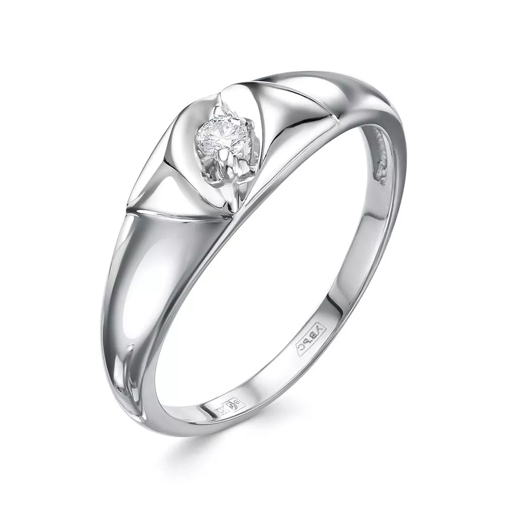 Кольцо из белого золота с бриллиантом V17652510000