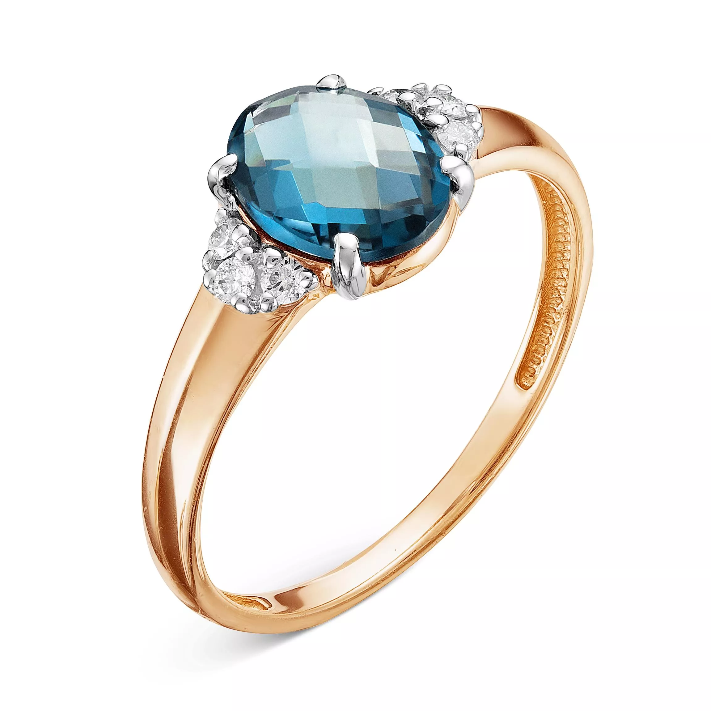 Кольцо из красного золота с топазом V10801513700