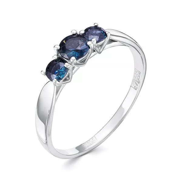 Кольцо из белого золота с сапфиром V16032511000