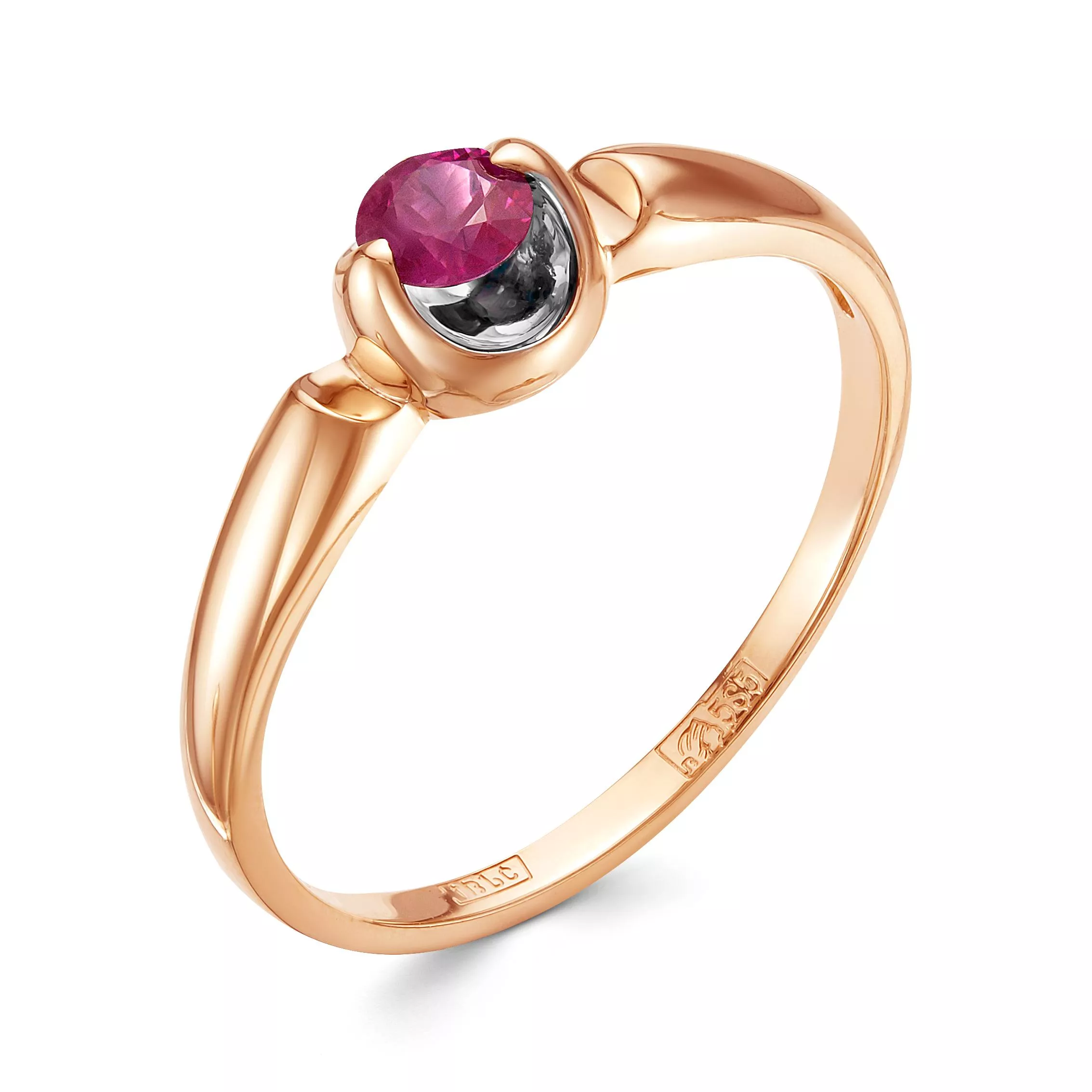 Кольцо из красного золота с рубином V13481511200