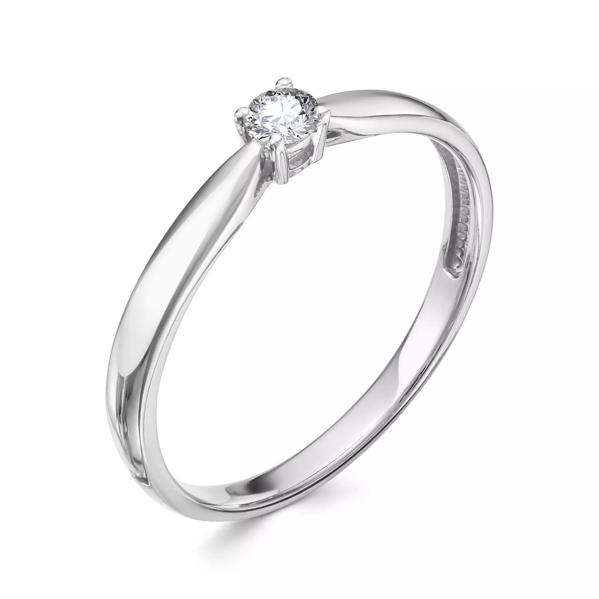 Кольцо из белого золота с бриллиантом V12762510000