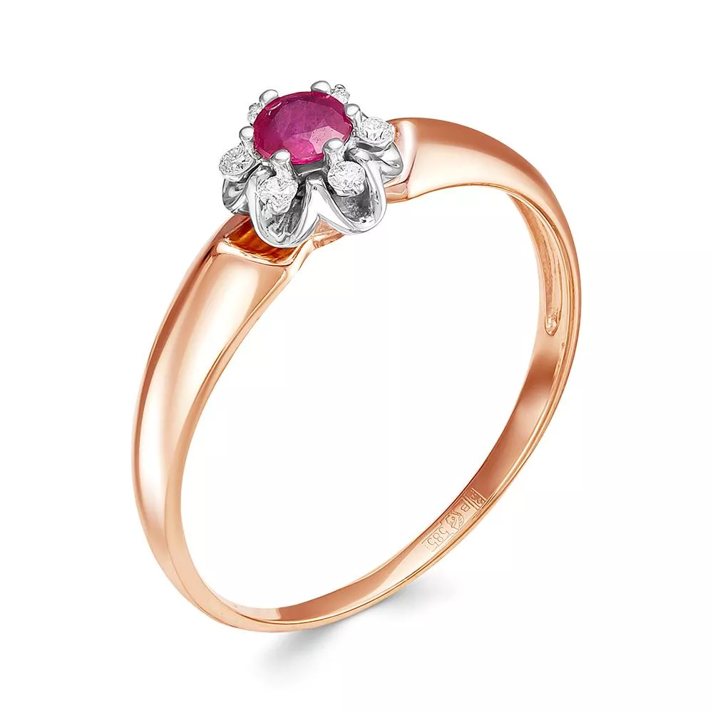 Кольцо из красного золота с рубином V14151510500