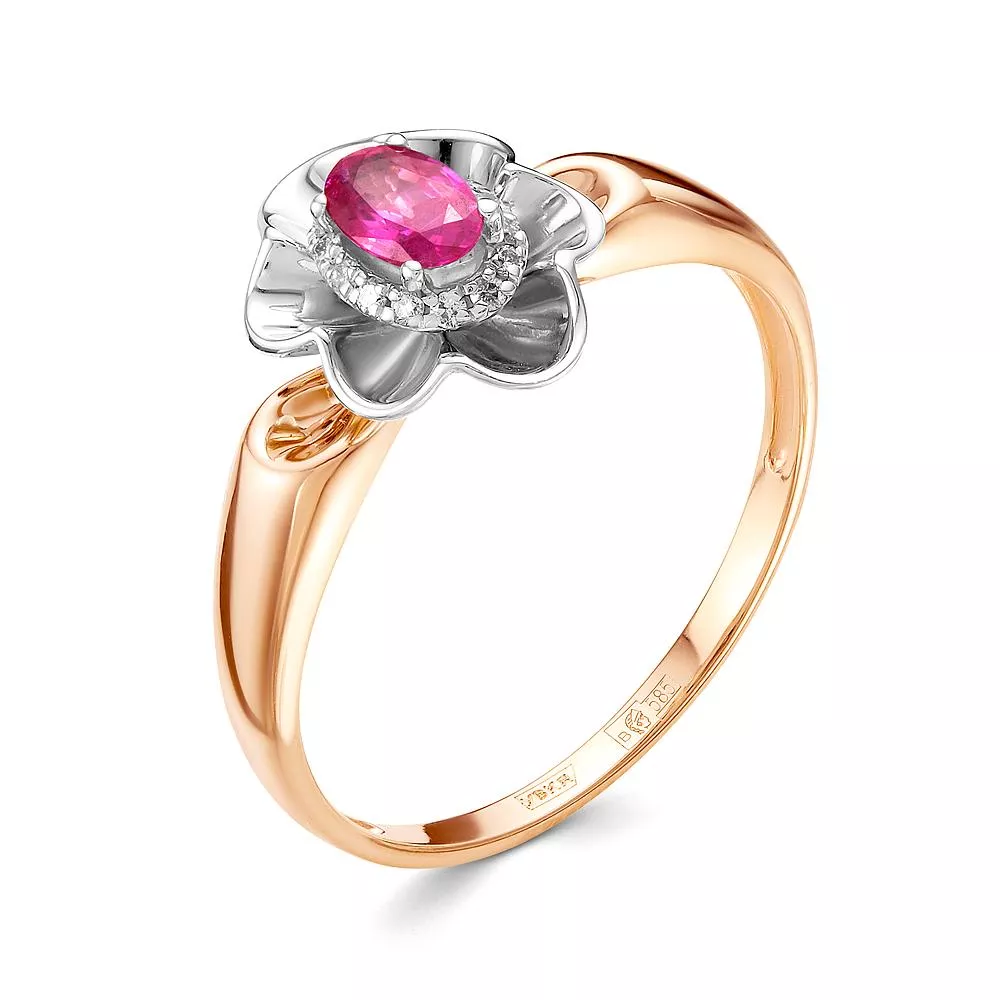 Кольцо из красного золота с рубином V15671510500