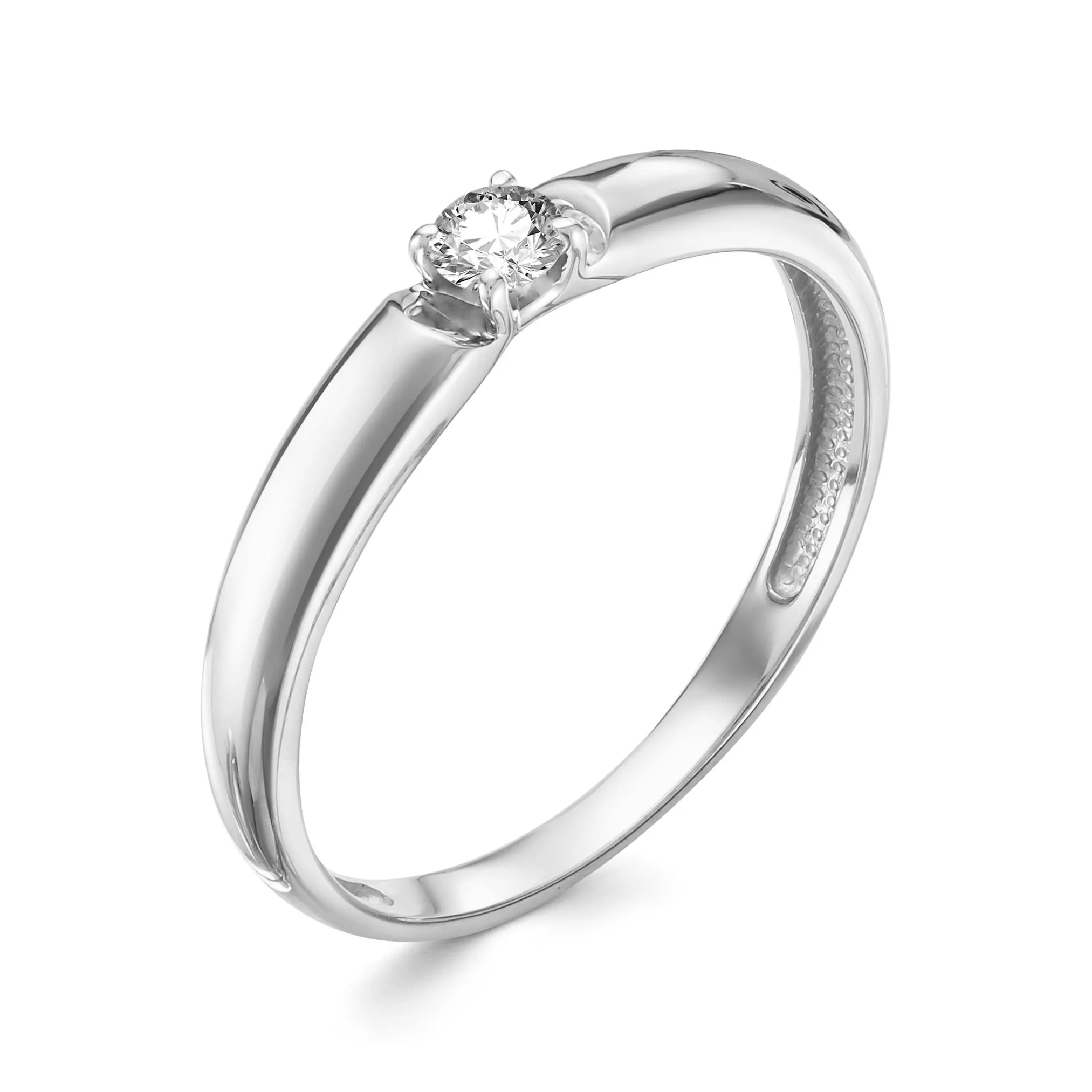 Кольцо из белого золота с бриллиантом V10572510000