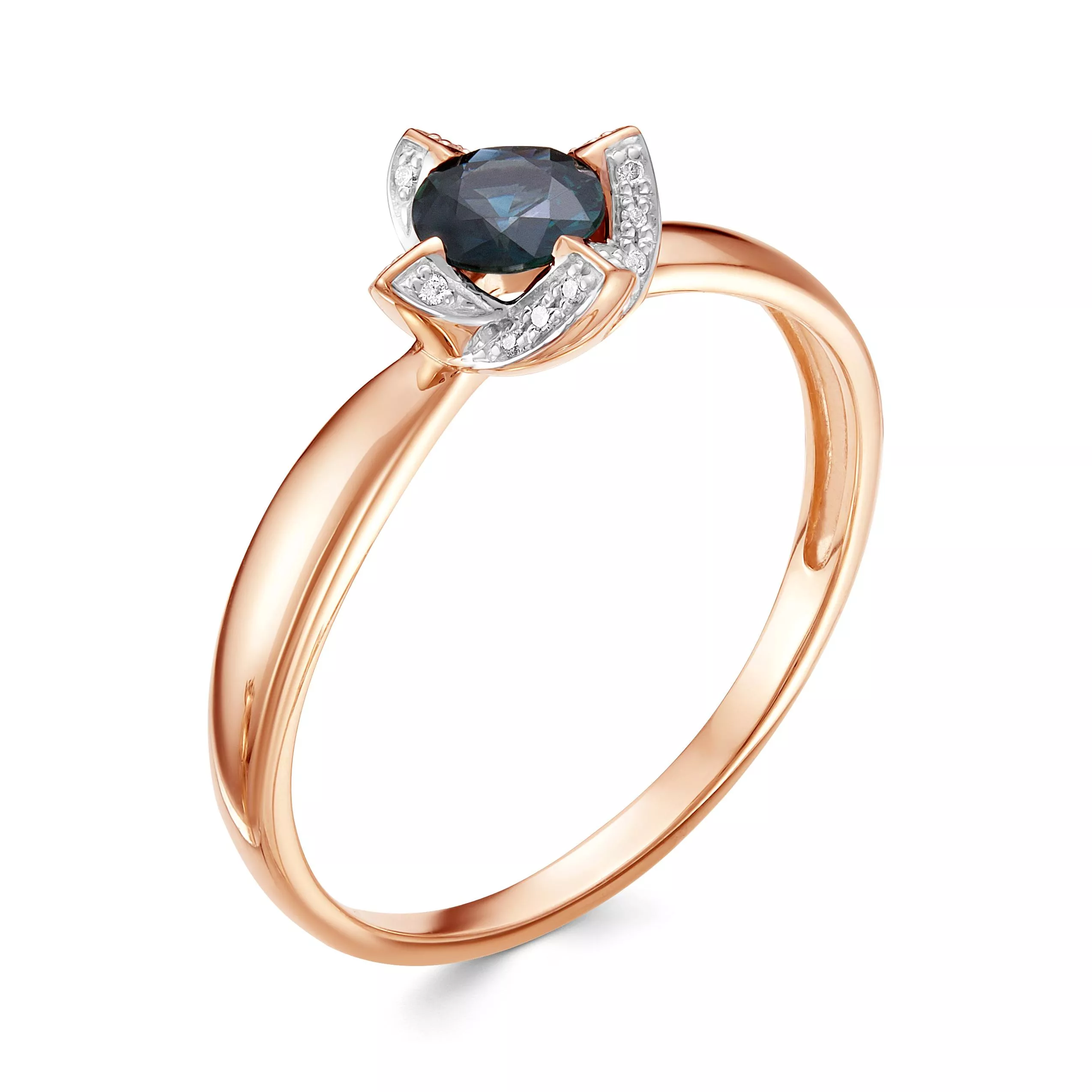 Кольцо из красного золота с сапфиром V15631510300