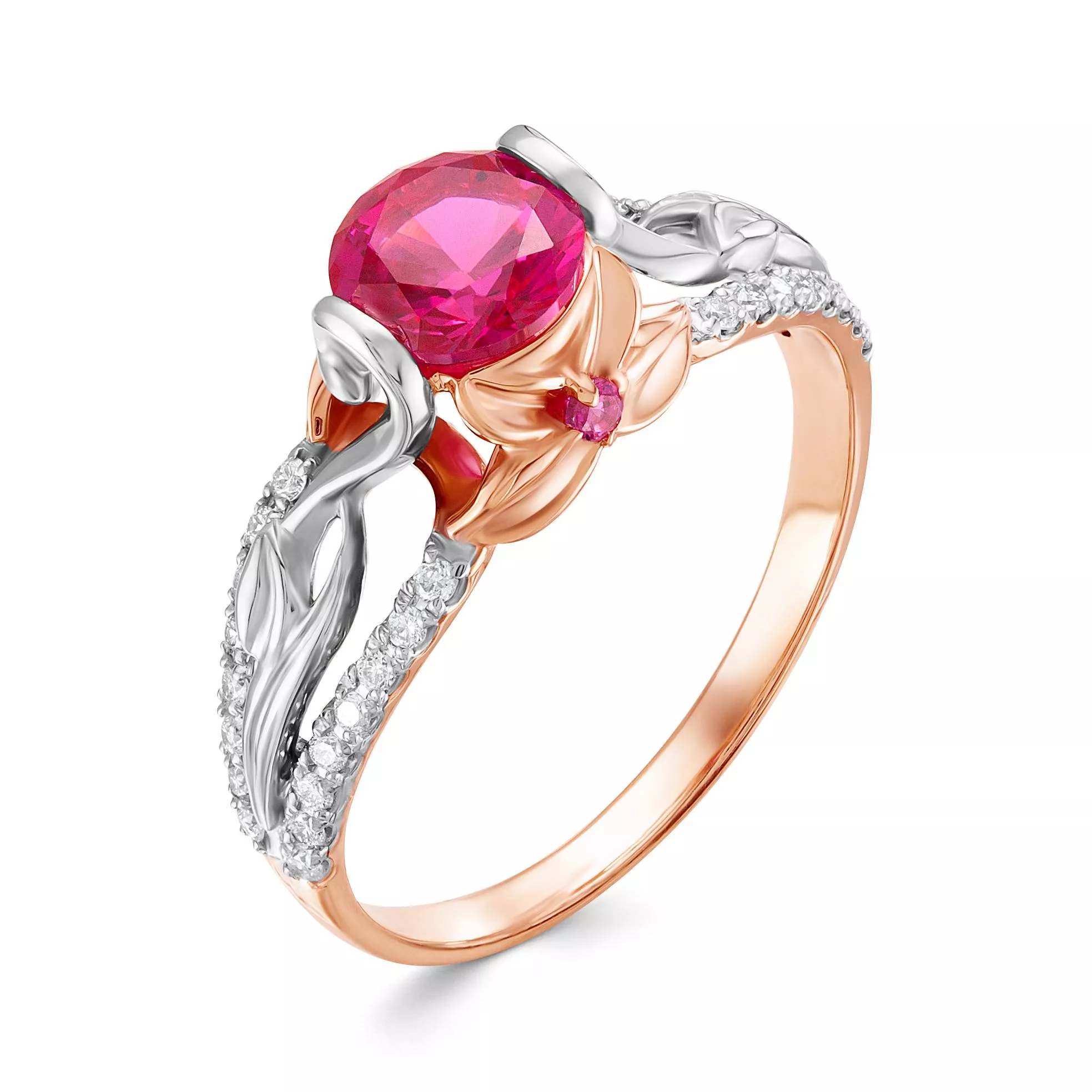 Кольцо из красного золота с рубином V16261511800