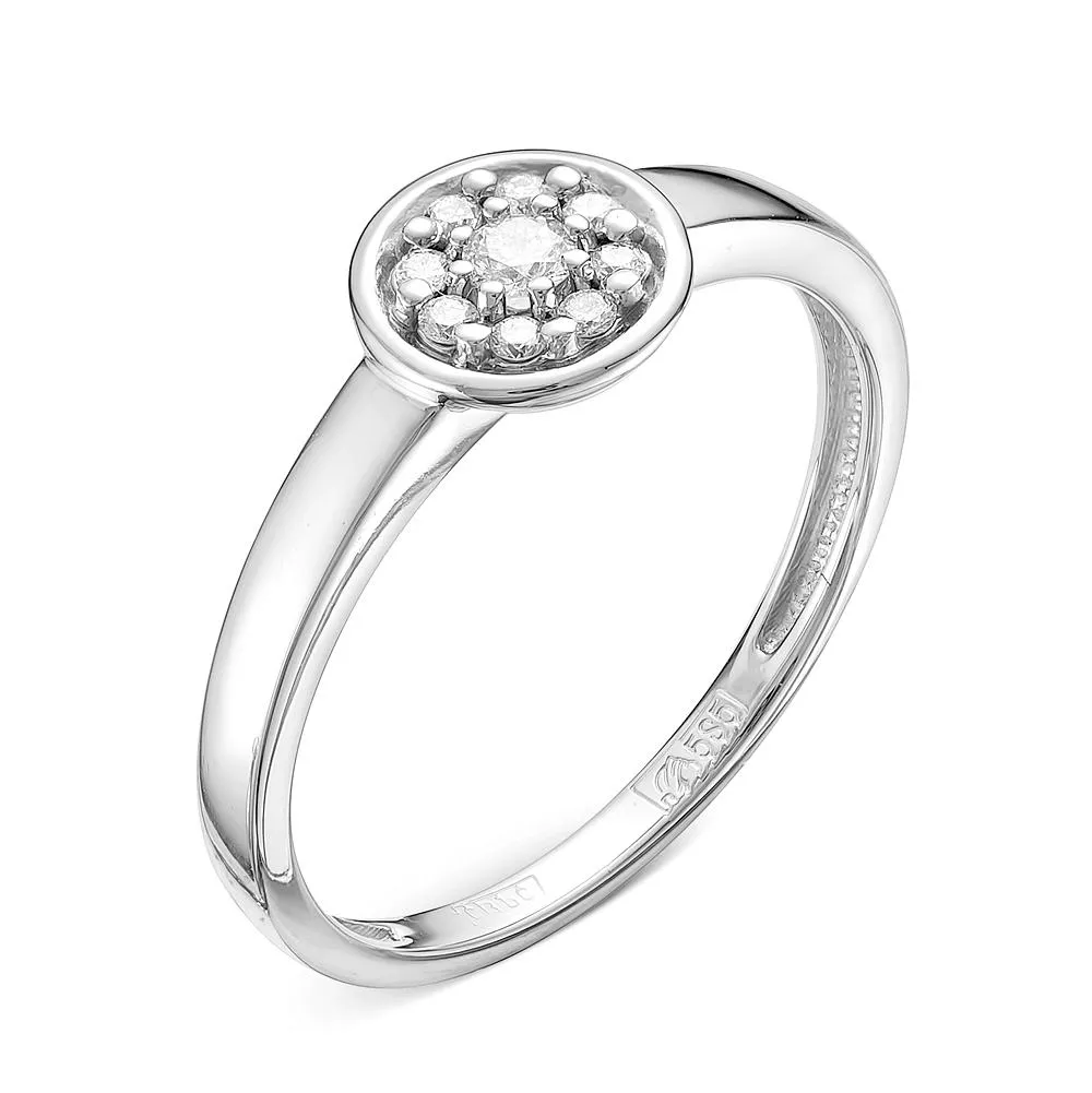 Кольцо из белого золота с бриллиантом V10642510000