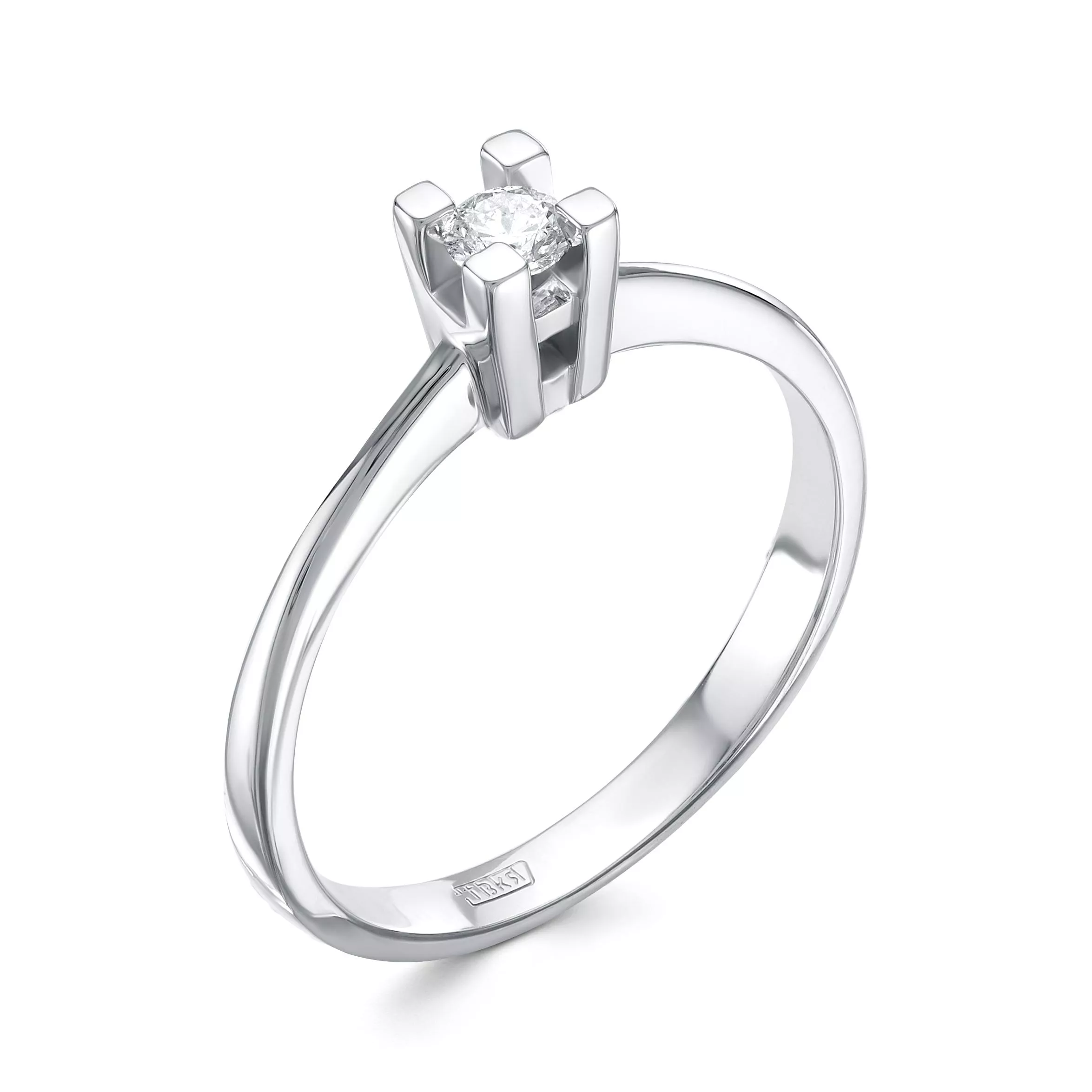 Кольцо из белого золота с бриллиантом V14822510000