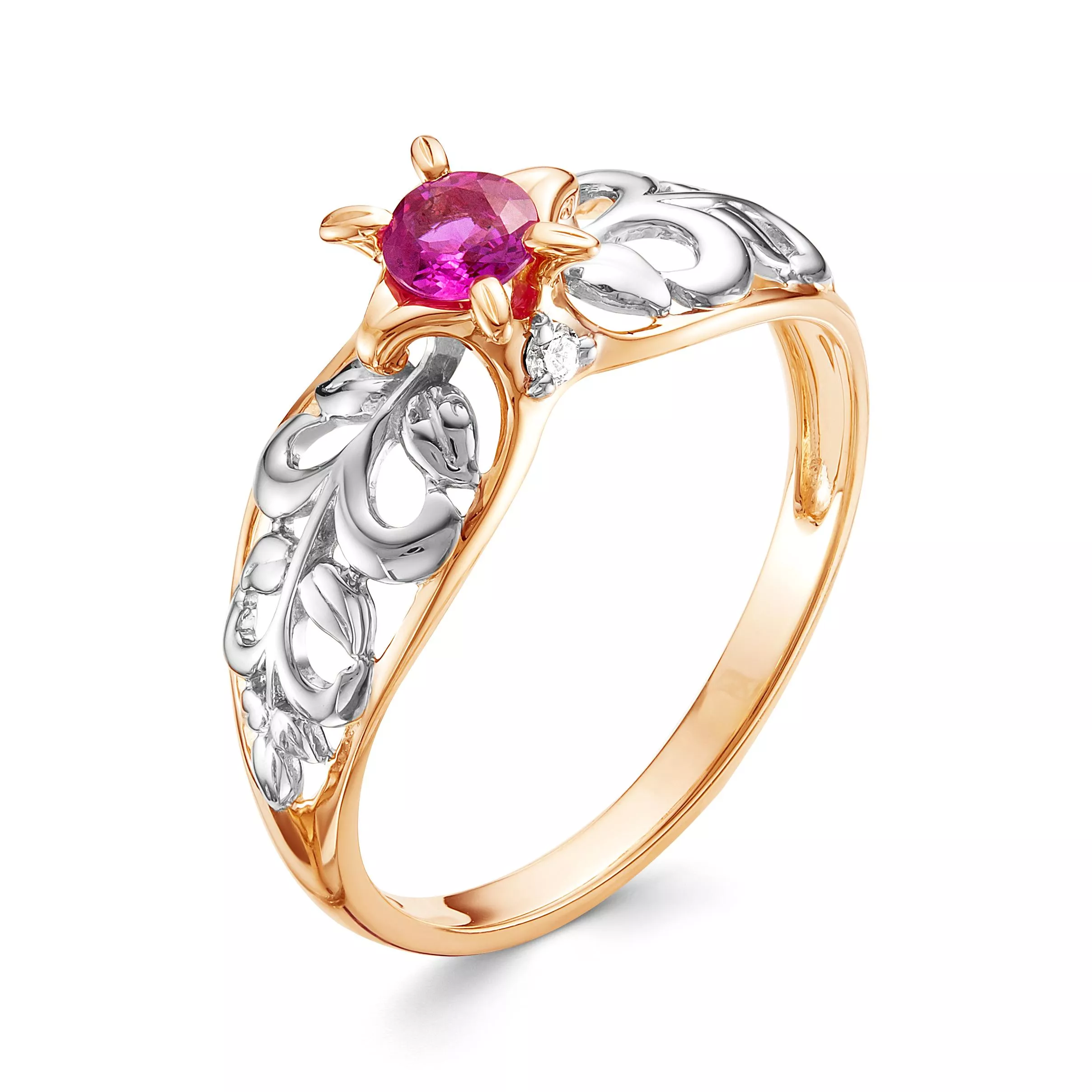 Кольцо из красного золота с рубином V14161510500