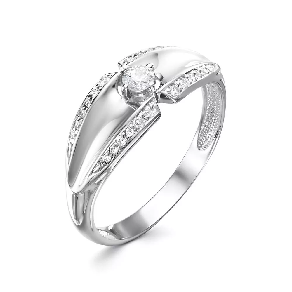 Кольцо из белого золота с бриллиантом V18102510000