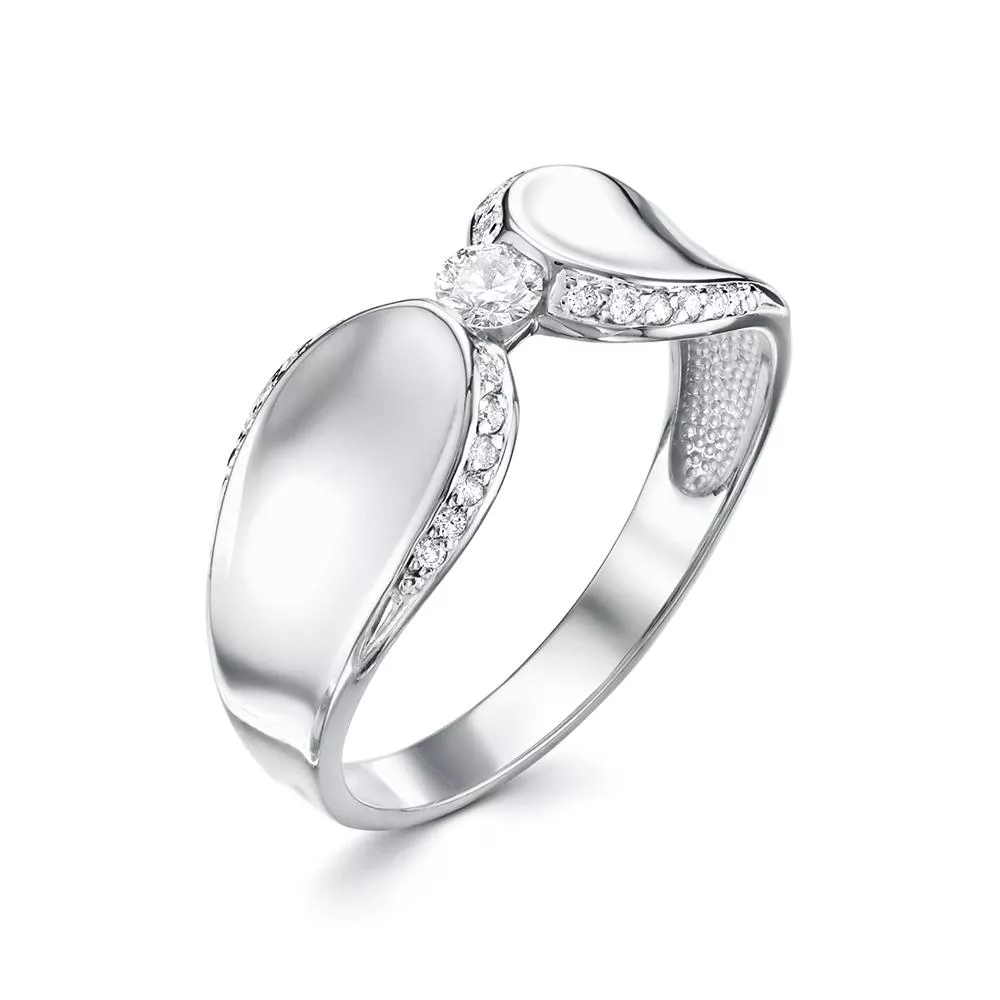 Кольцо из белого золота с бриллиантом V18092510000