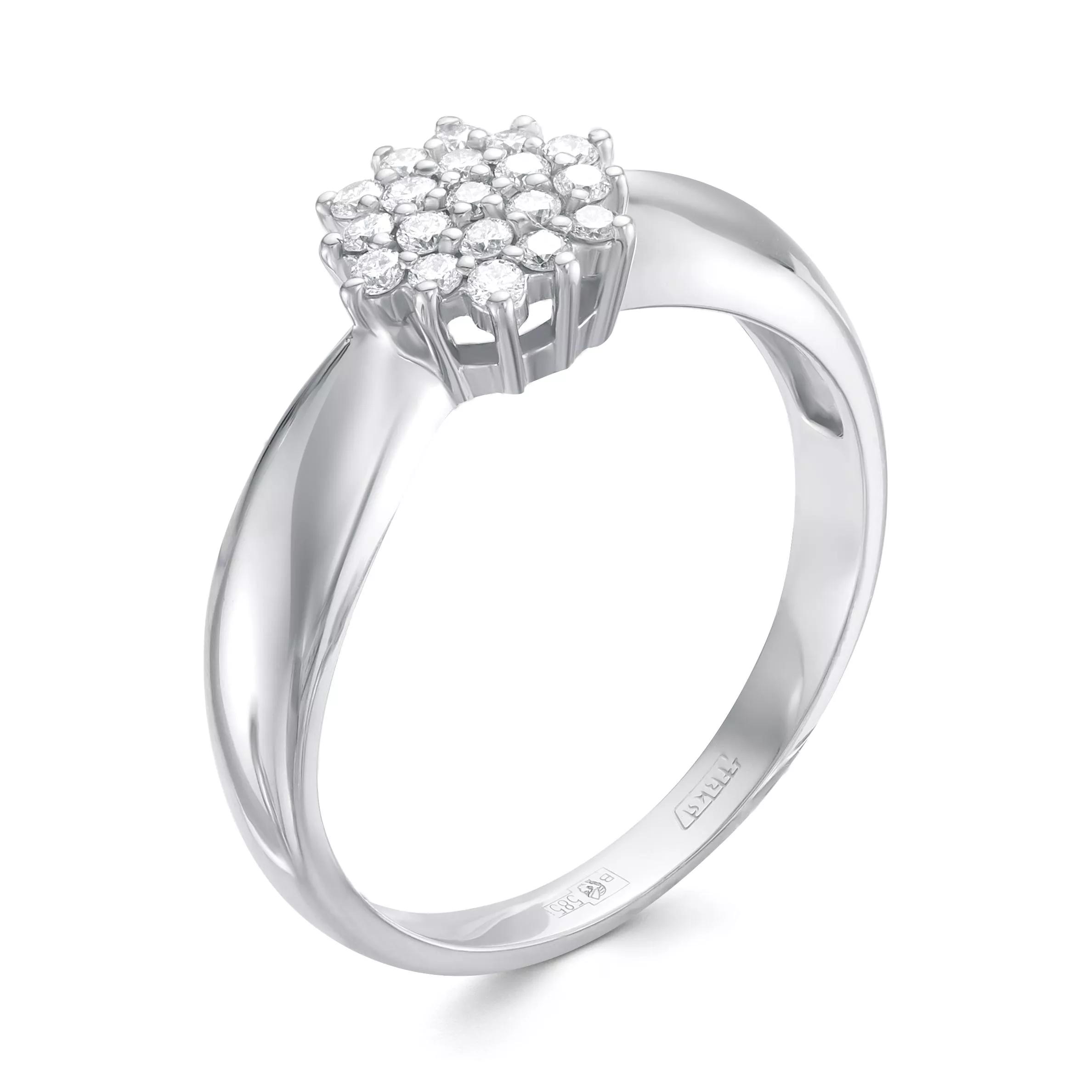 Кольцо из белого золота с бриллиантом V14912510000