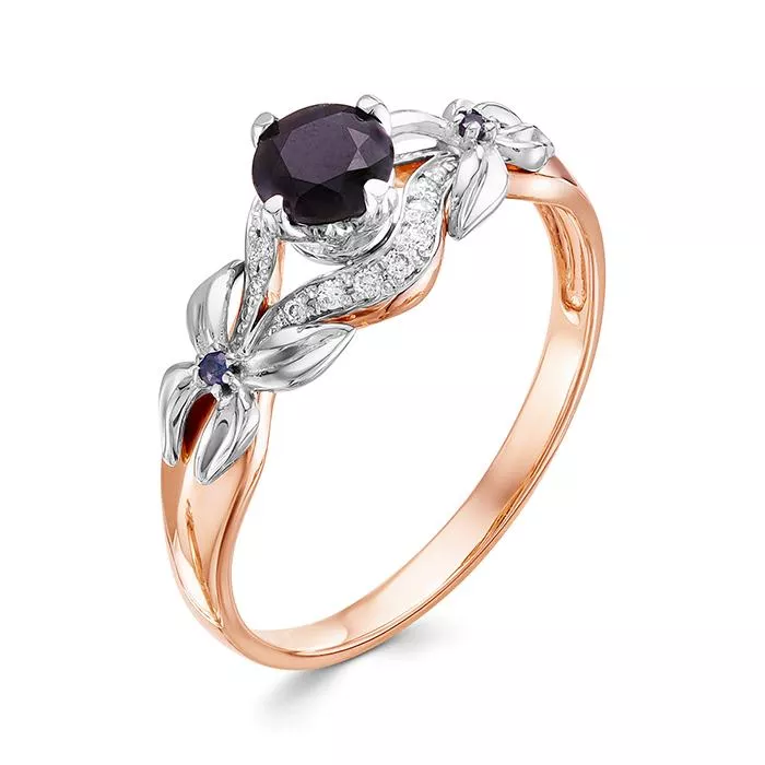 Кольцо из красного золота с сапфиром V16291510300