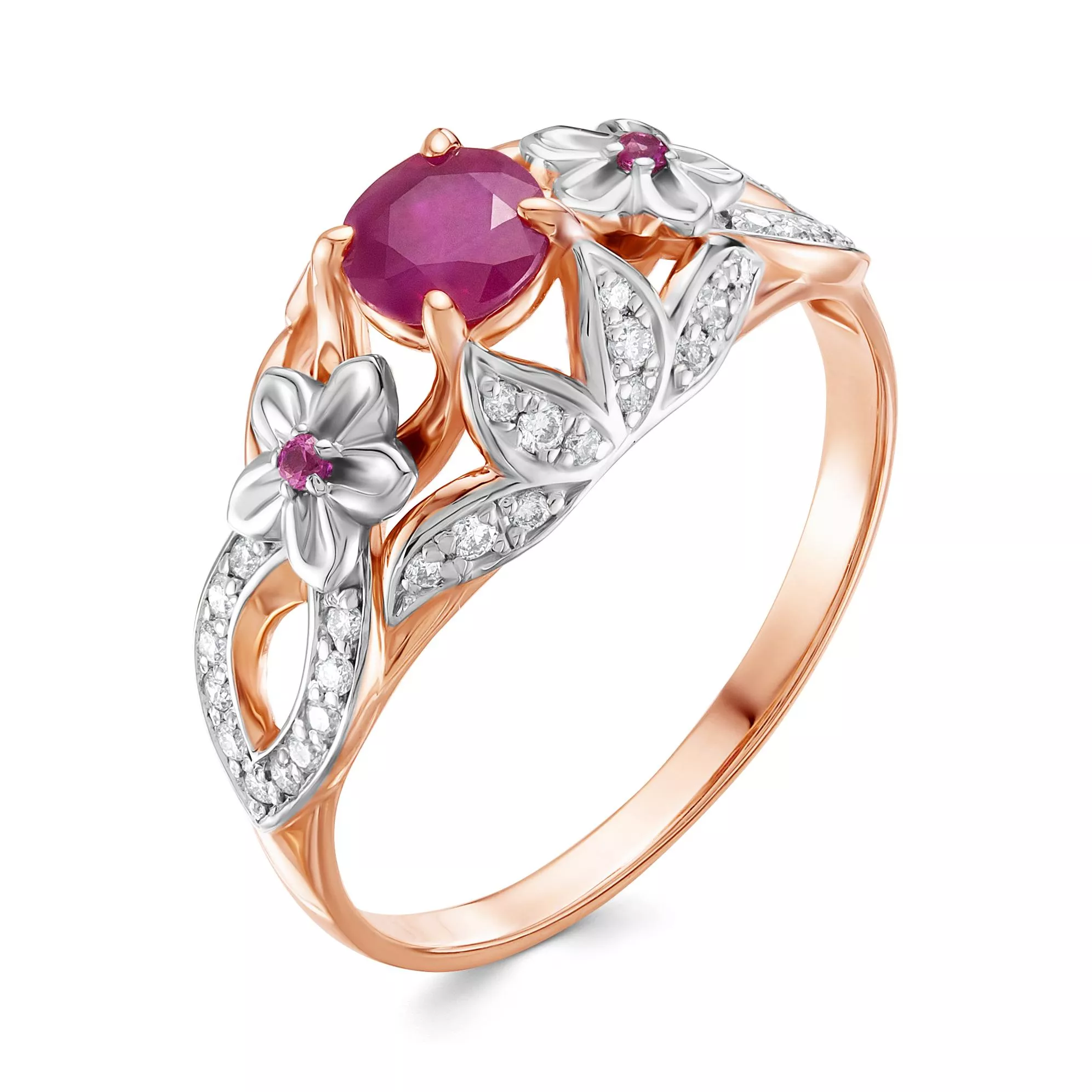 Кольцо из красного золота с рубином V16251510500