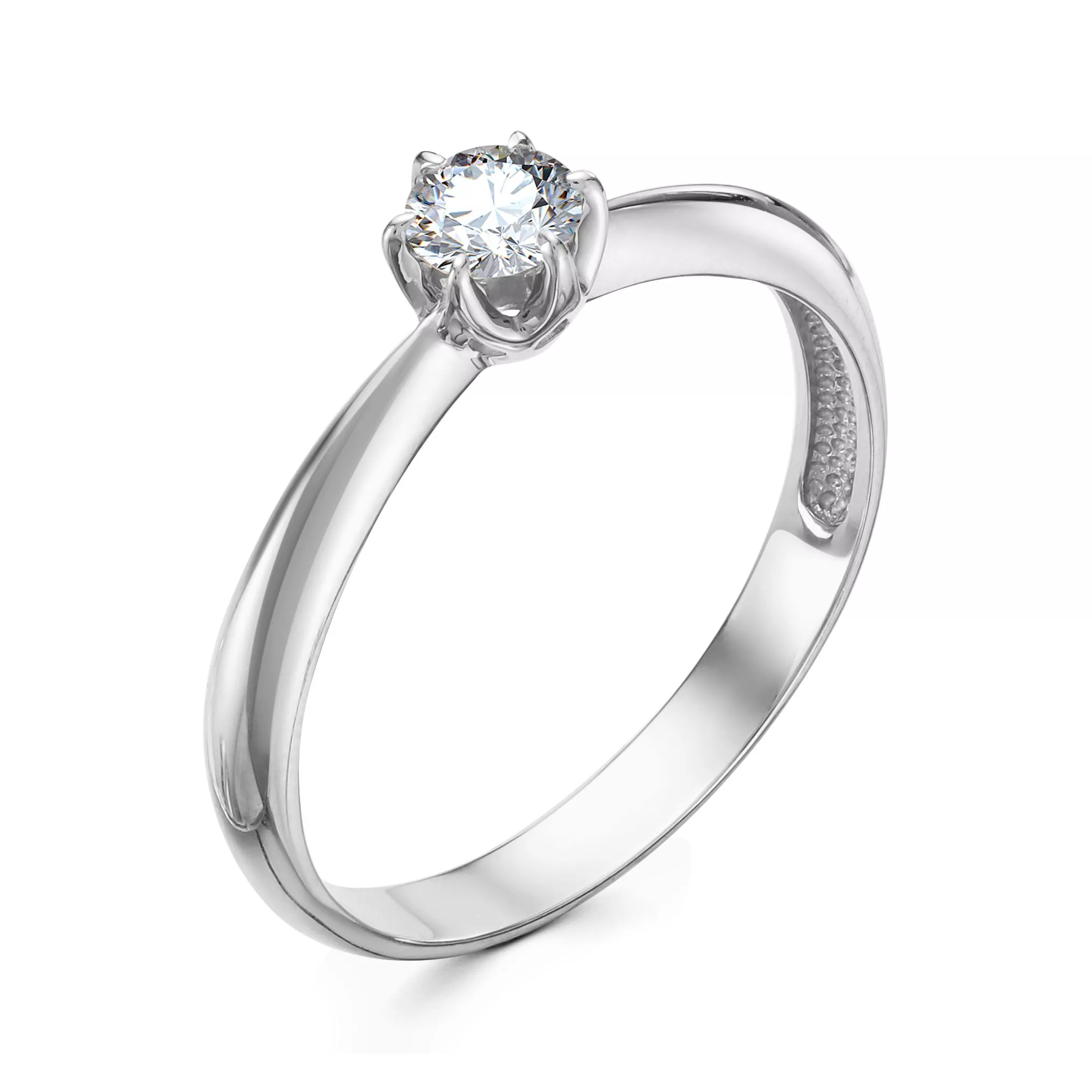 Кольцо из белого золота с бриллиантом V12782510000