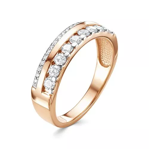 Кольцо из красного золота с бриллиантом V18321510000