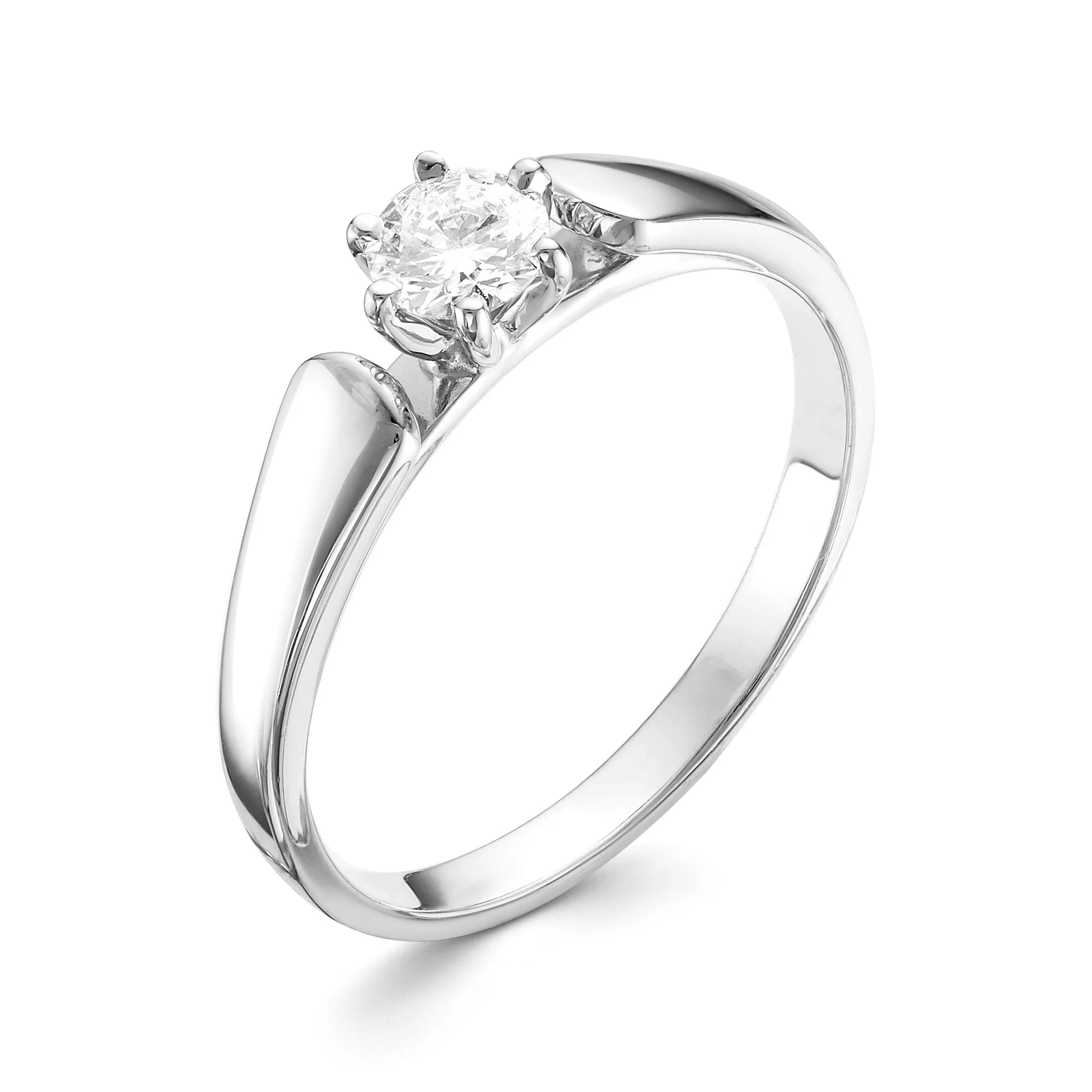 Кольцо из белого золота с бриллиантом V13842510000