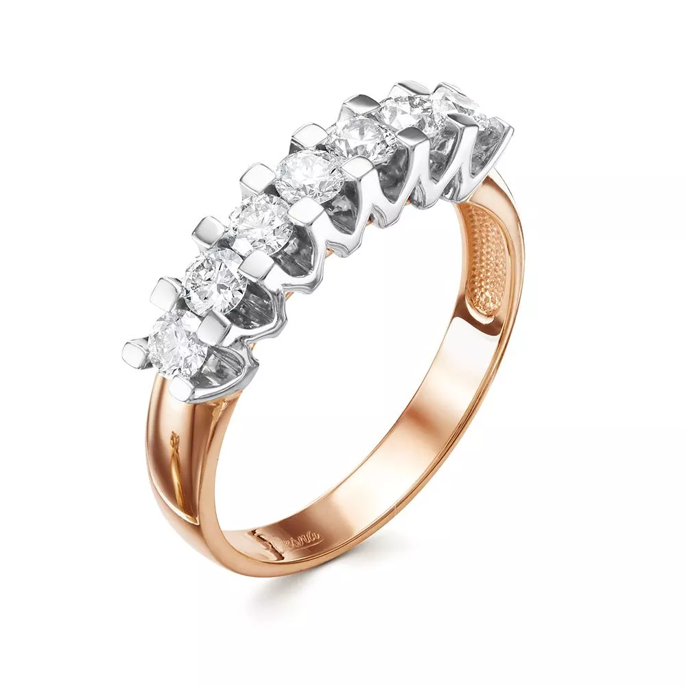 Кольцо из красного золота с бриллиантом V18431510000