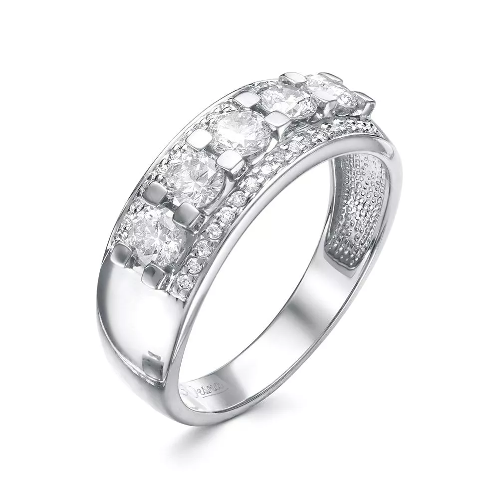 Кольцо из белого золота с бриллиантом V18342510000