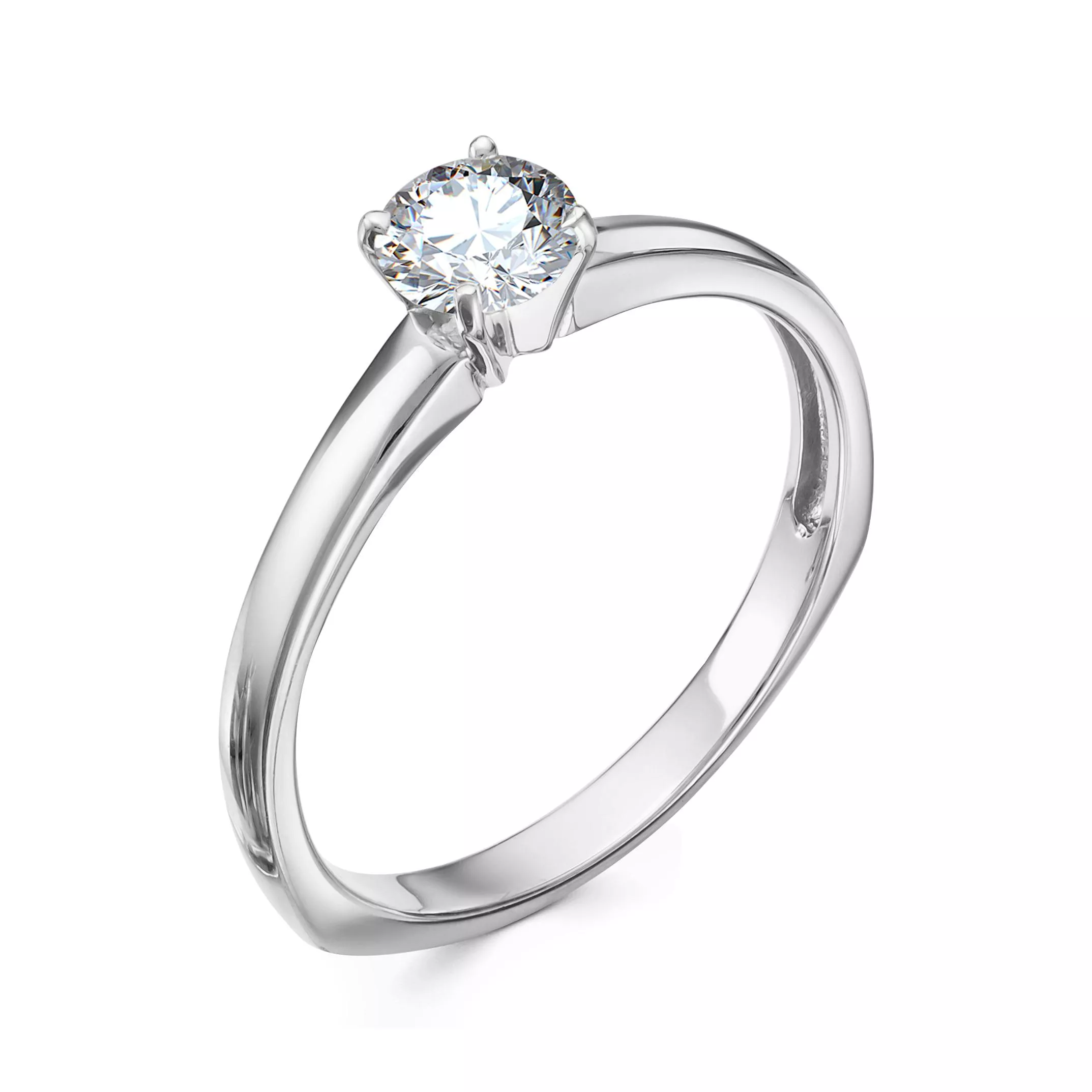 Кольцо из белого золота с бриллиантом V13772510000