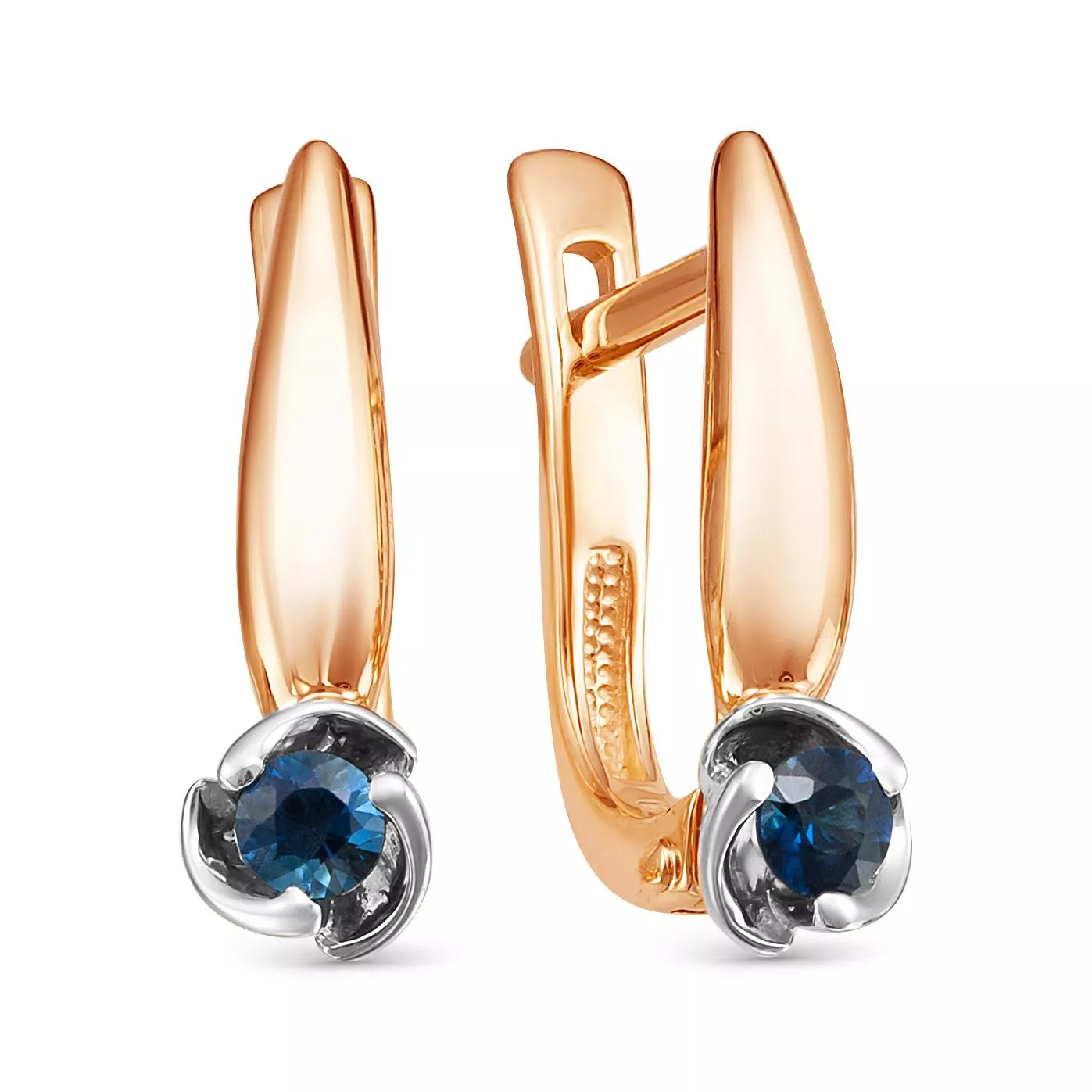 Серьги из красного золота с сапфиром V21291511000