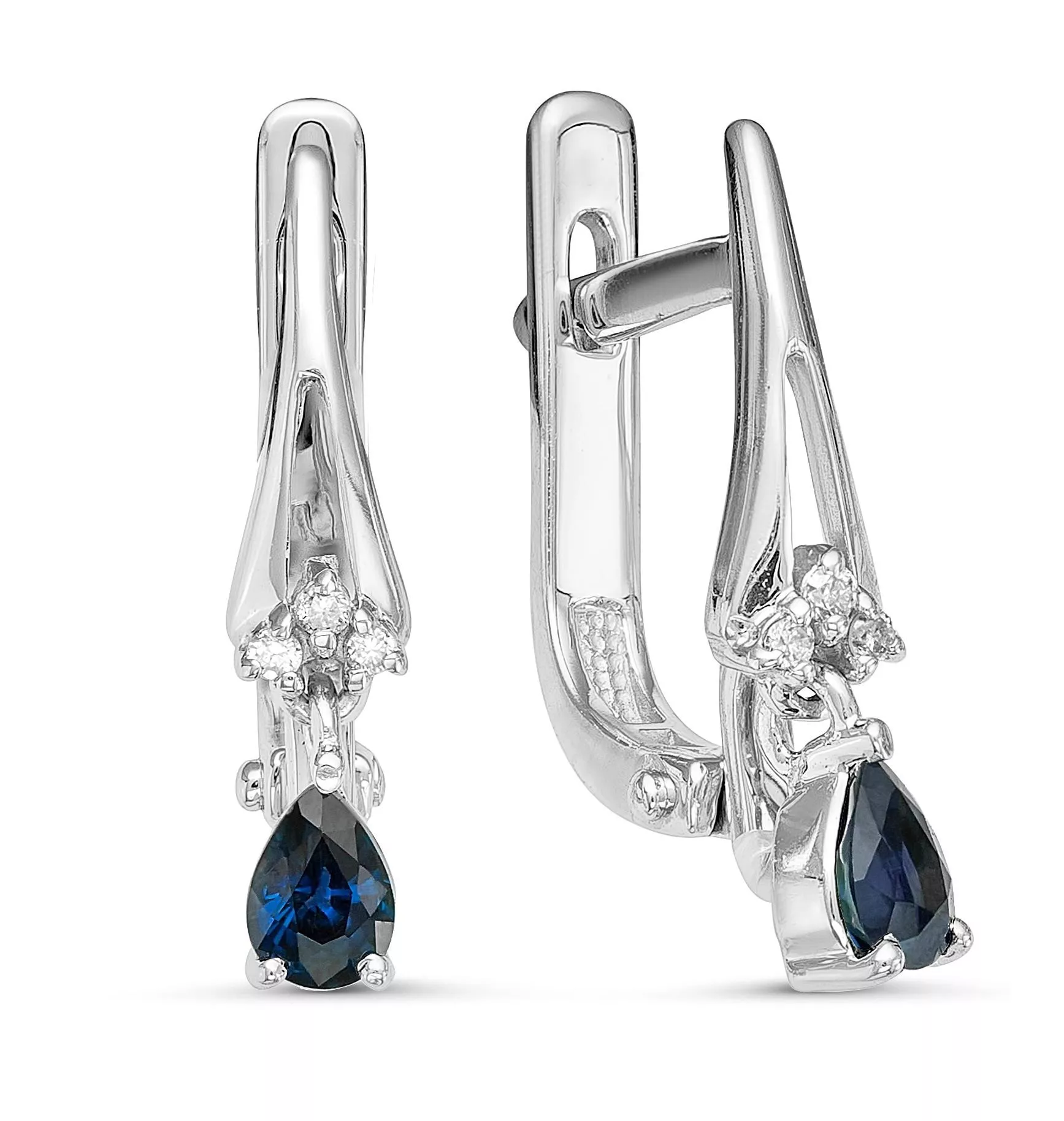 Серьги из белого золота с сапфиром V21592510300