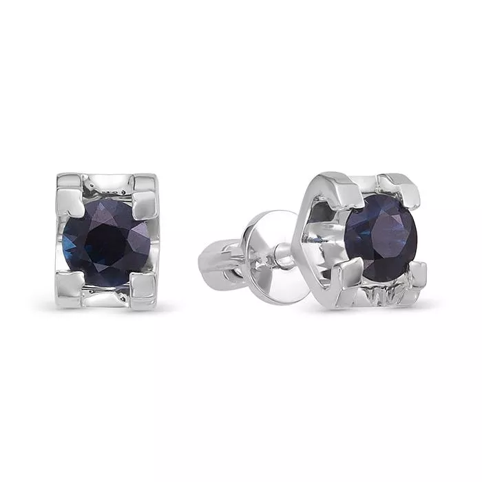 Серьги из белого золота с сапфиром V44782511000