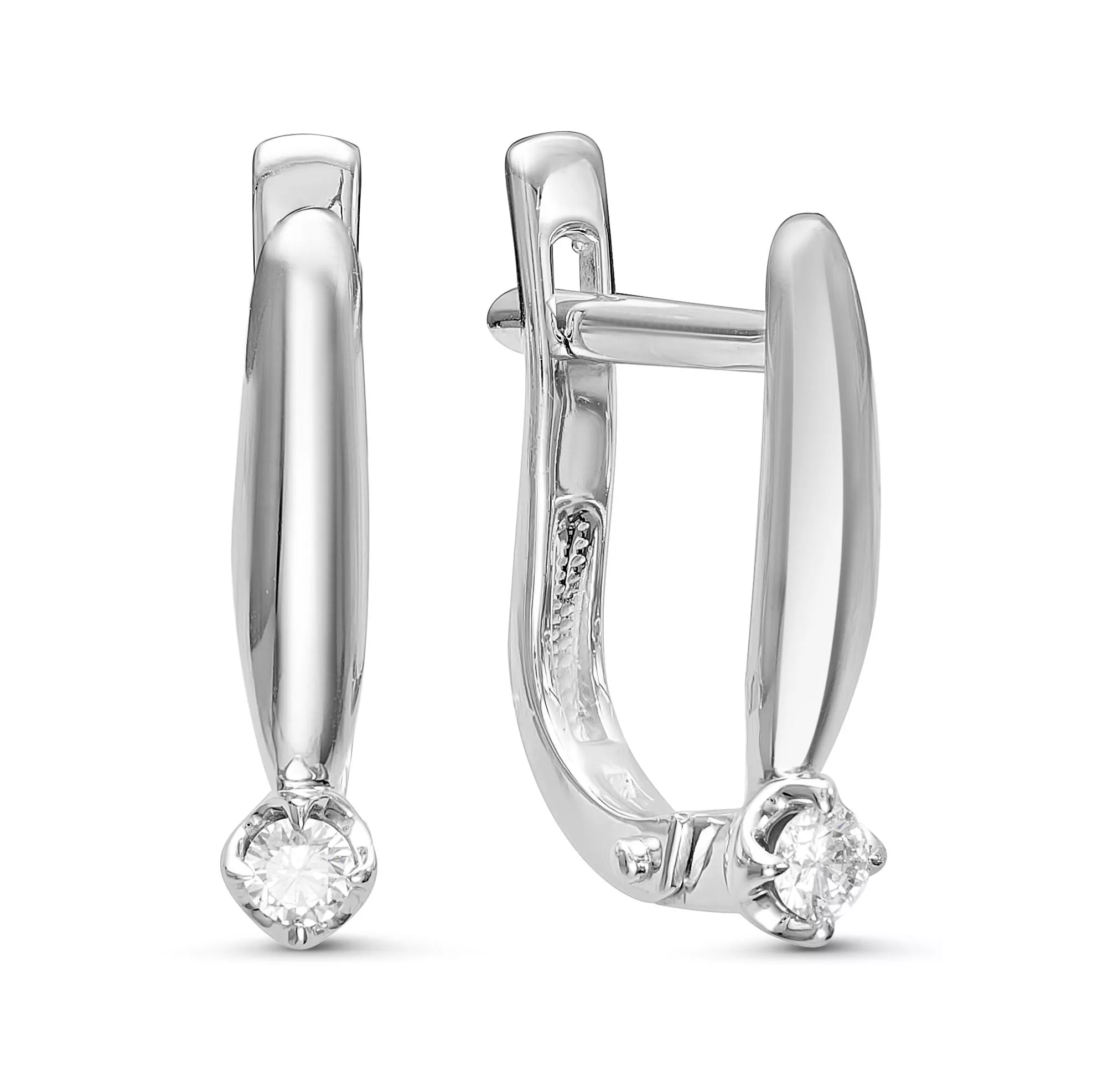 Серьги из белого золота с бриллиантом V20542510000