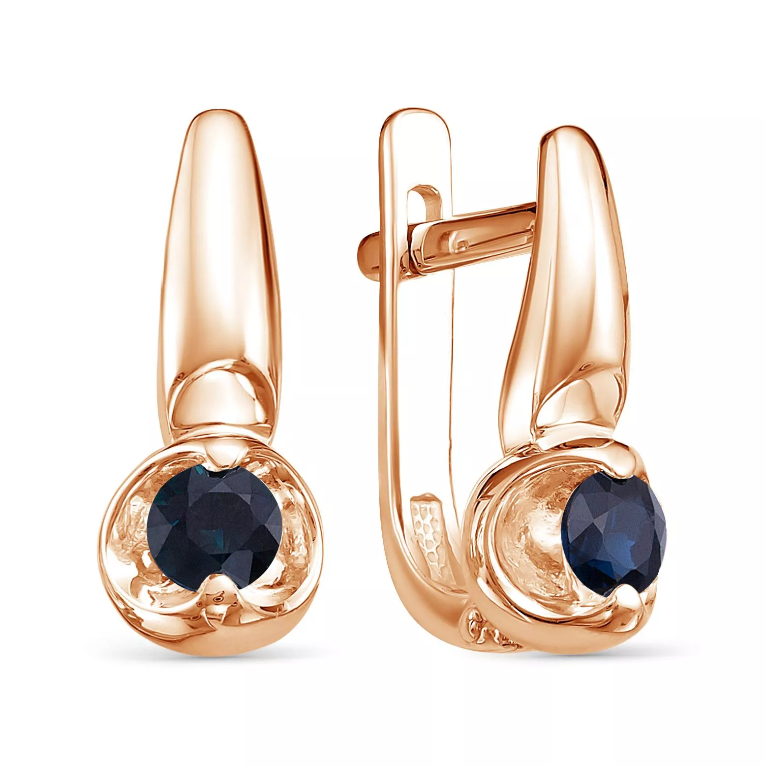 Серьги из красного золота с сапфиром V23481511000